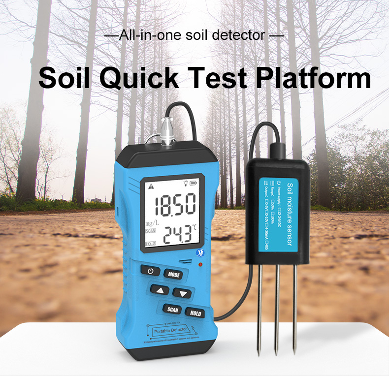 Handheld soil detector-  plant growth 